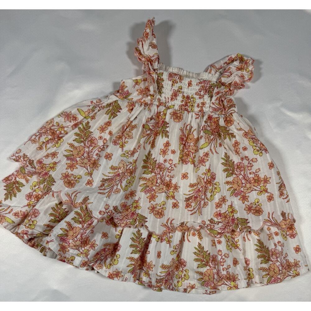 Jason‎ Wu Girls Floral Dress Size 4T Ruffle Tiered Summer Party Easter Outfit